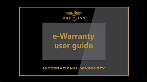 breitling watches warranty